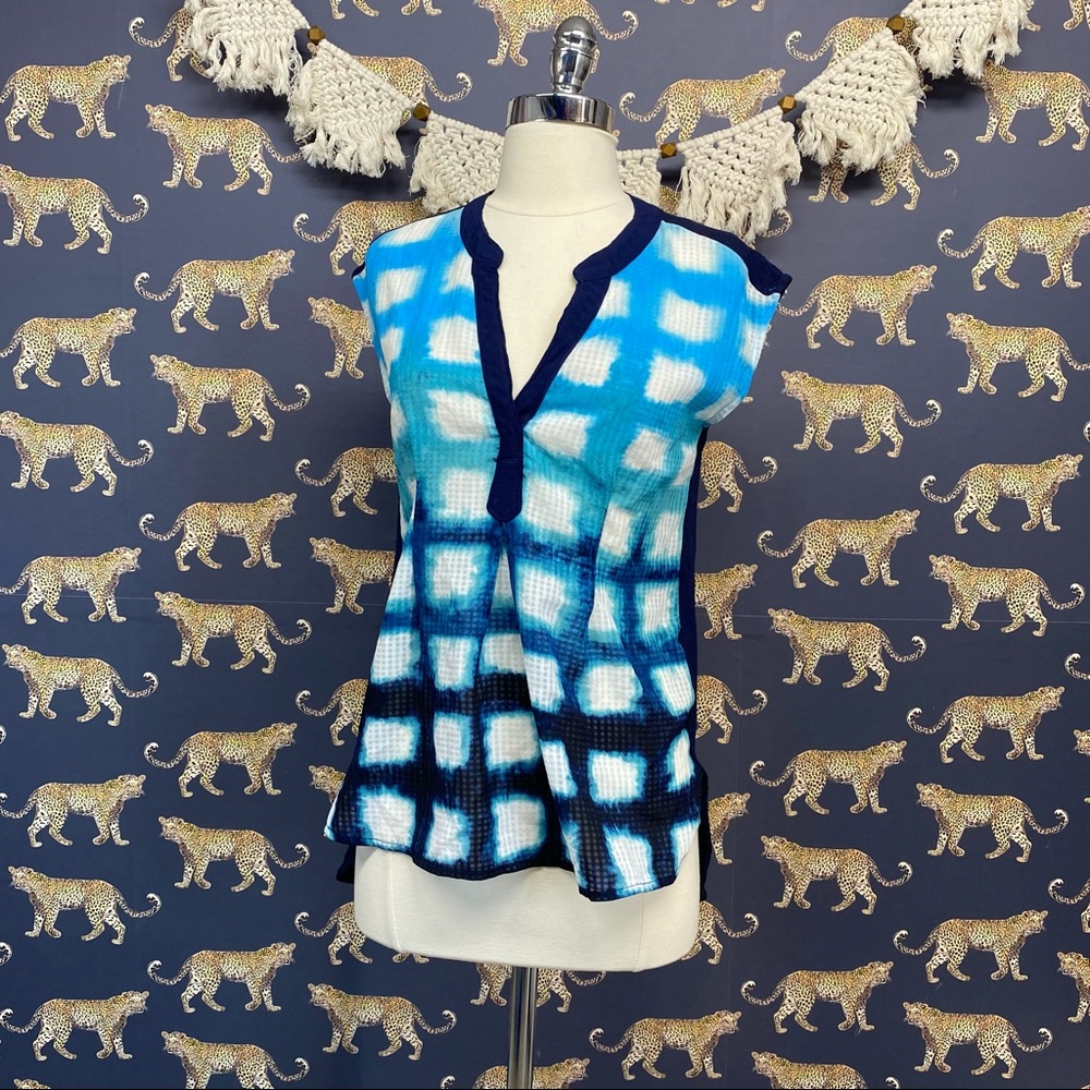 Postmark Pattern Blouse - image 1